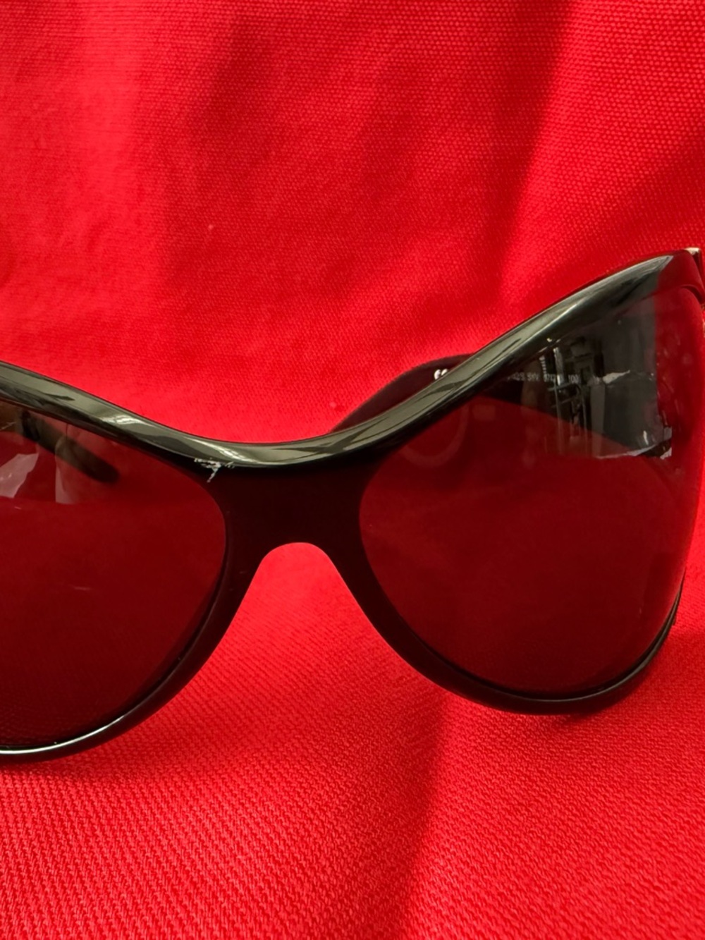 YSL Vintage Women’s Black Oversized Sunglasses - Picture 10 of 10